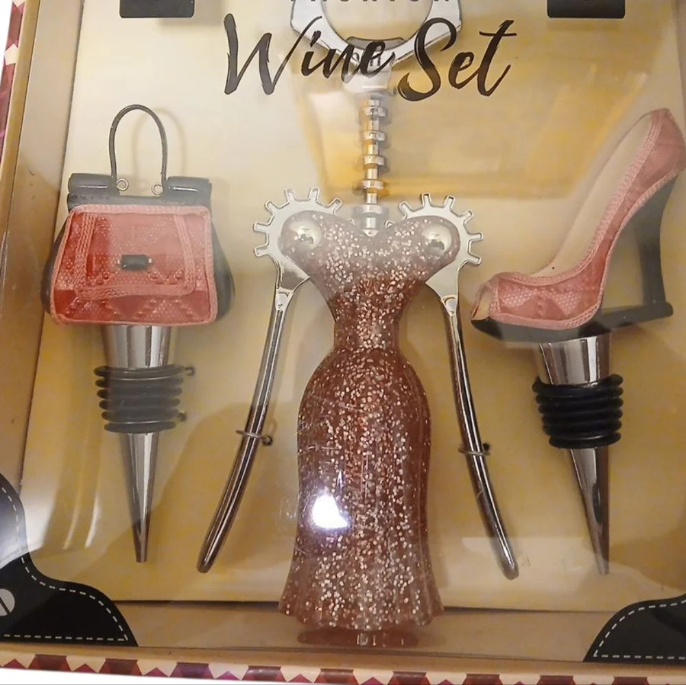 Wild Eyes Designs - Ladies Fashion Wine Set, 1 Cork Screw, 2 Wine Bottle... - Picture 5 of 5